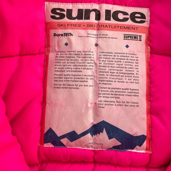 Retro 80’s Neon Sun Ice Ski Jacket (Warm!) - Picture 5 of 6